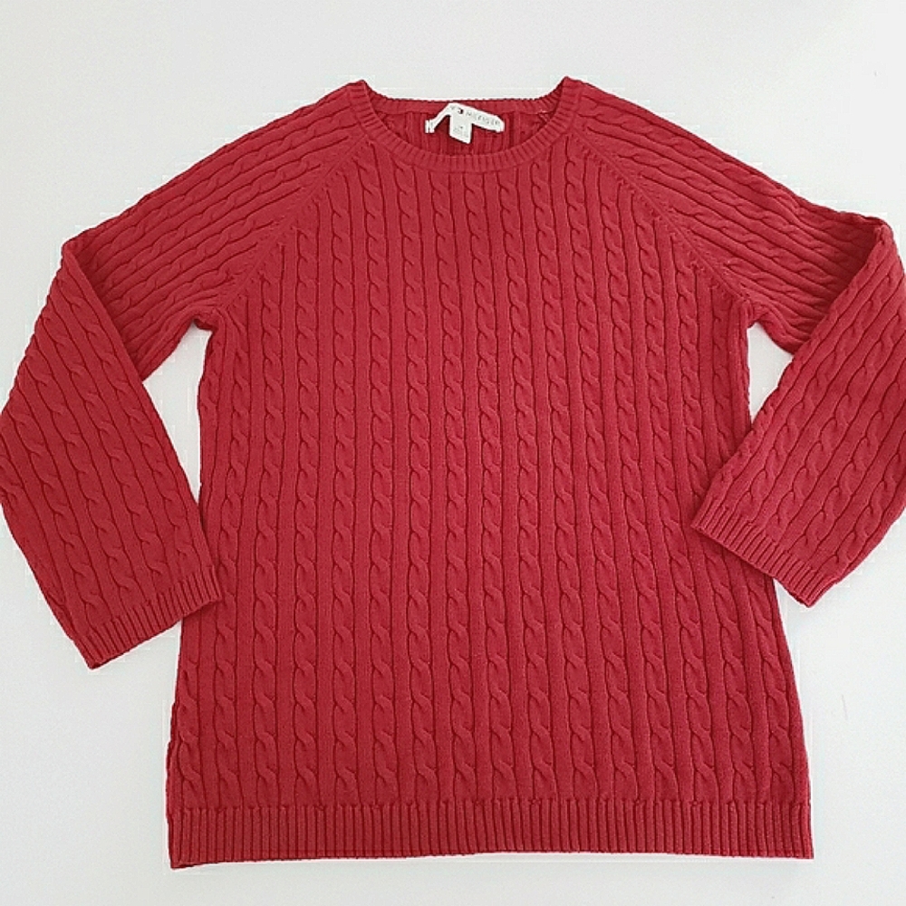 Tommy Hilfiger Cable Knit 100% Cotton Sweater Mefium